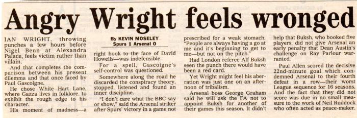 14Dec92 Arsenal v Spurs002