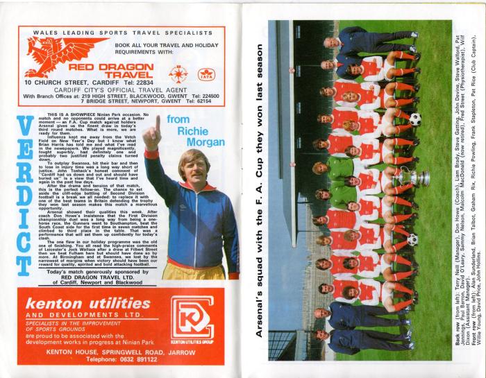 Cardiff programme 5Jan80 3