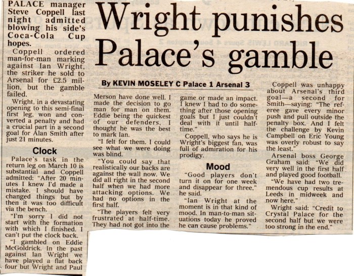 Arsenal v Palace 7Feb93001