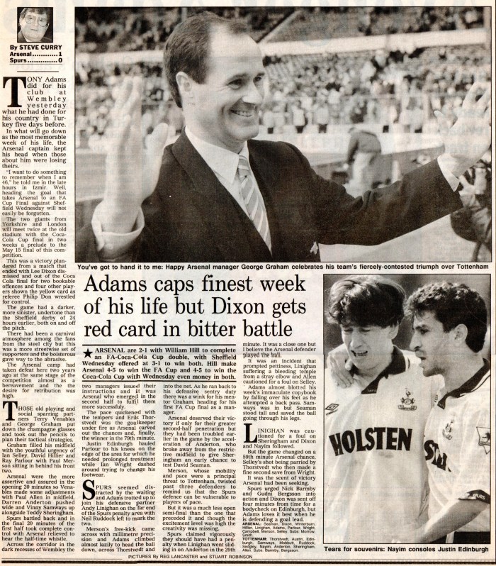 Arse v Spurs FACSF93 3