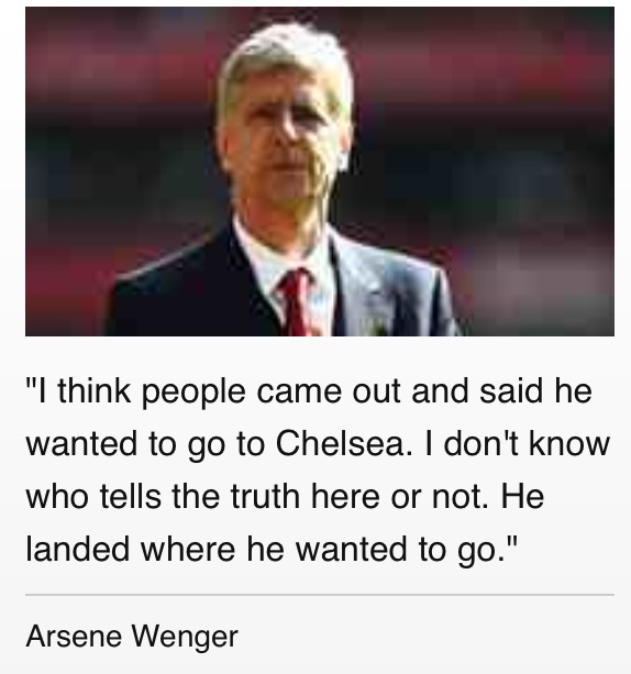 cesc comment from arsene