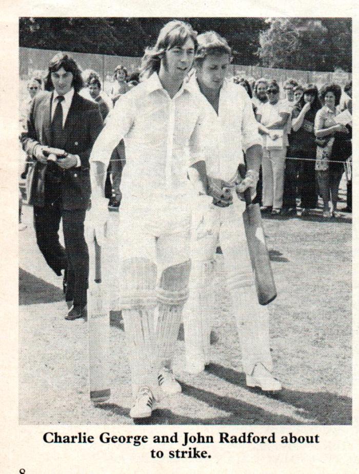 1973-74 Arsenal programme cricket