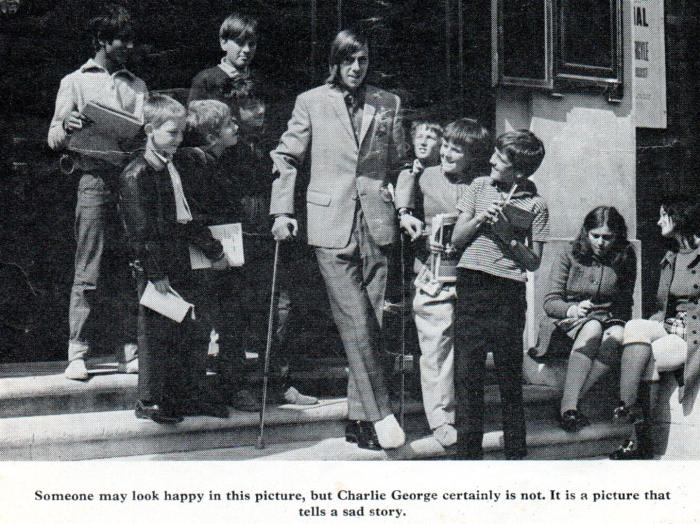 Arsenal programme 1971 1 - Charlie George injured